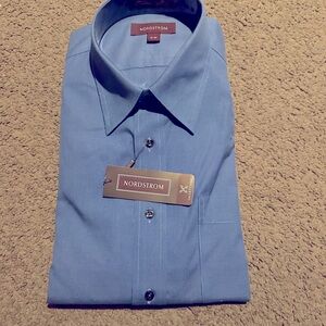 Nordstrom Men's Classic Blue Dress Shirt